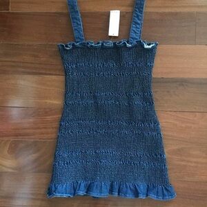 NWT Urban Outfitters Blue Denim Mini Dress
